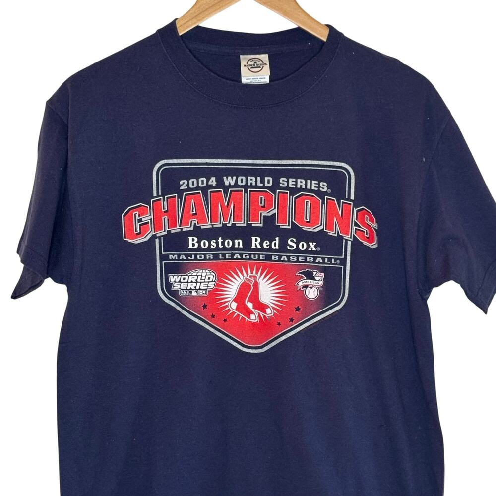 2004 Boston Red Sox 100% Cotton World Series Champions T-shirt